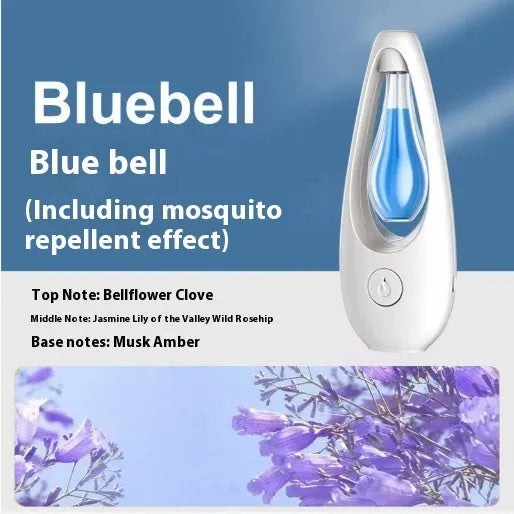 Ultrasonic aroma diffuser and mosquito repellent device with essential oil or repellent liquid bottle