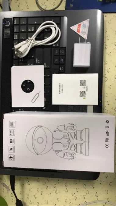 1080P WiFi IP security camera with night vision, rotatable head, and two-way audio for indoor home monitoring