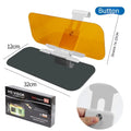 Acrylic anti-glare car sun visor with telescopic installation system