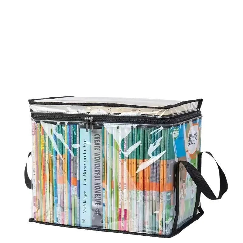 White large PVC water buggy storage bag with transparent cover measuring 38x24x32 cm showing zip closure