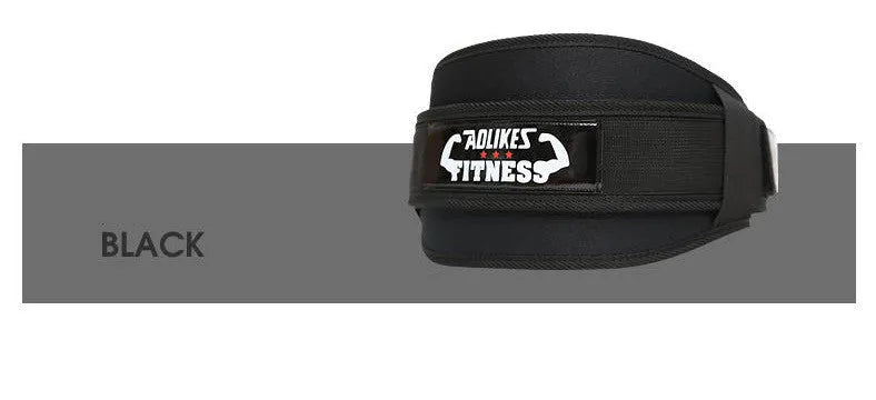 Nylon fitness weightlifting waistband for adults in Black, Red or Yellow colours