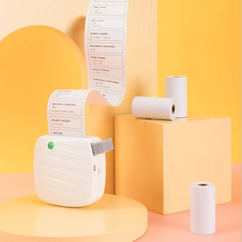 Three rolls of 57mm thermal paper for small printers in cardboard box