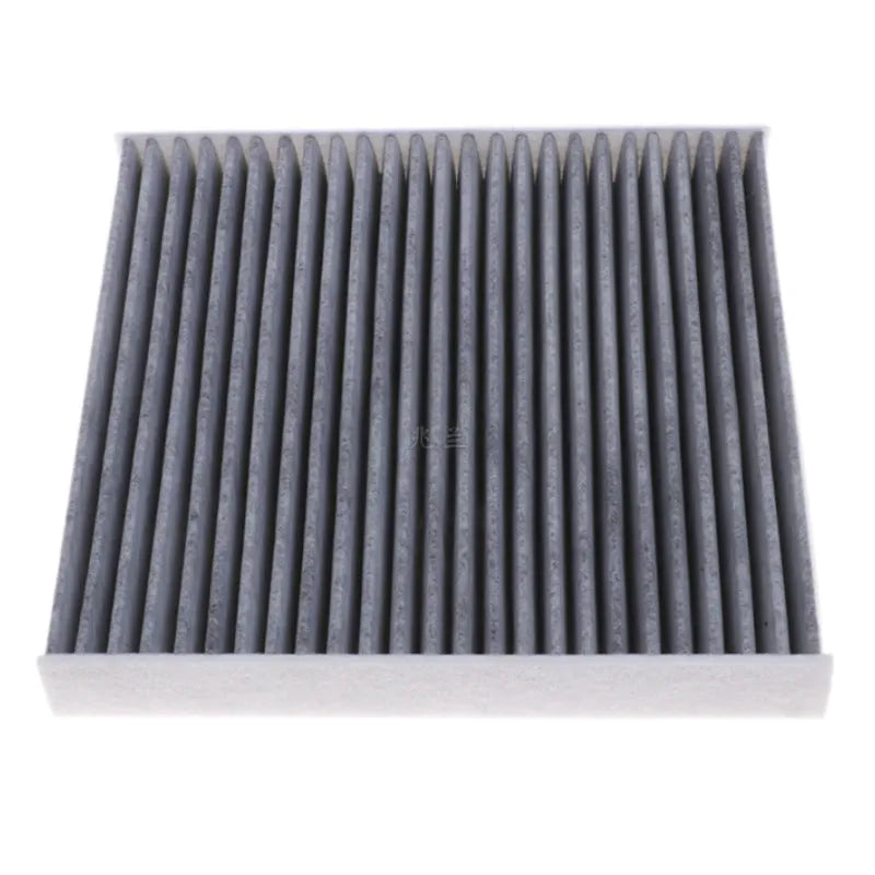 Grey Geely air conditioning filter element grid with 215x210x30mm dimensions for cabin air filtration