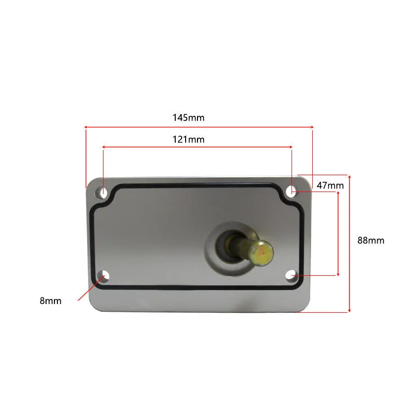 Aluminium alloy quick shift short rod for Horton vehicles with silver finish