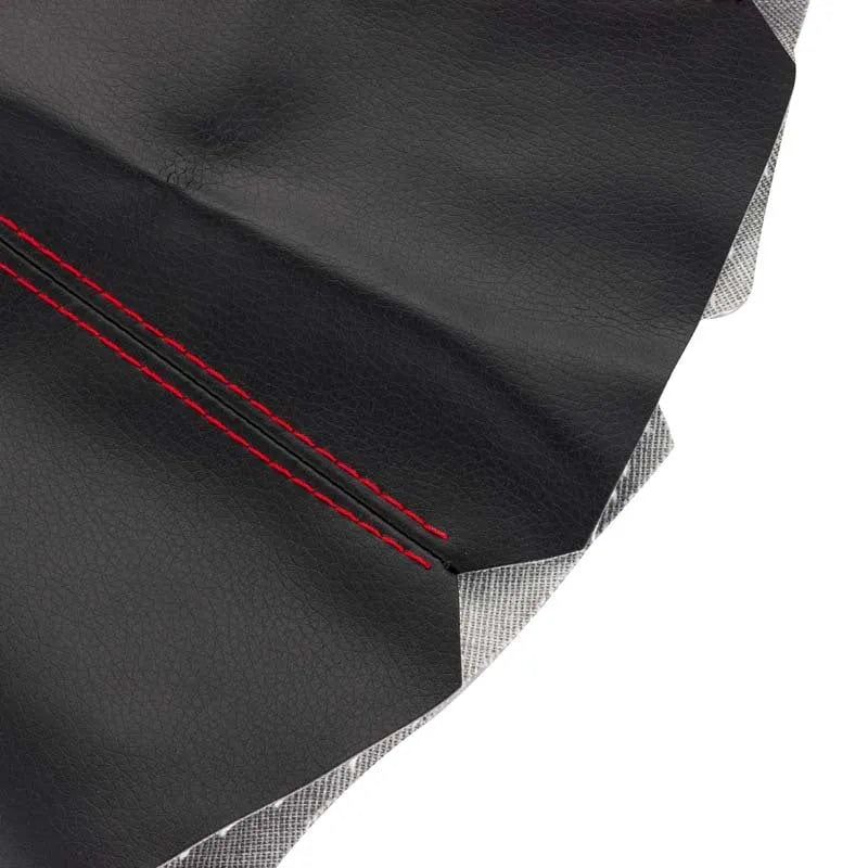 General Motors PU leather gear shifter dirt-proof cover in black, red, blue, yellow, and white colour options.