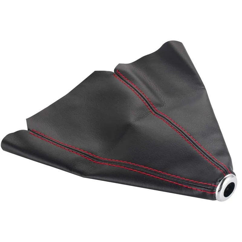 General Motors PU leather gear shifter dirt-proof cover in black, red, blue, yellow, and white colour options.