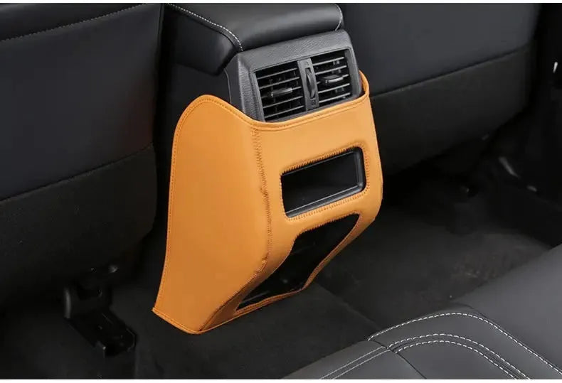 Three-piece anti-kick pad set for 2023 Mitsubishi Outlander leather interior protection