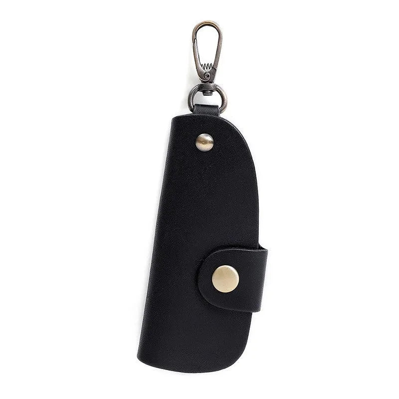 Handmade leather multifunctional door key storage bag in four colour options