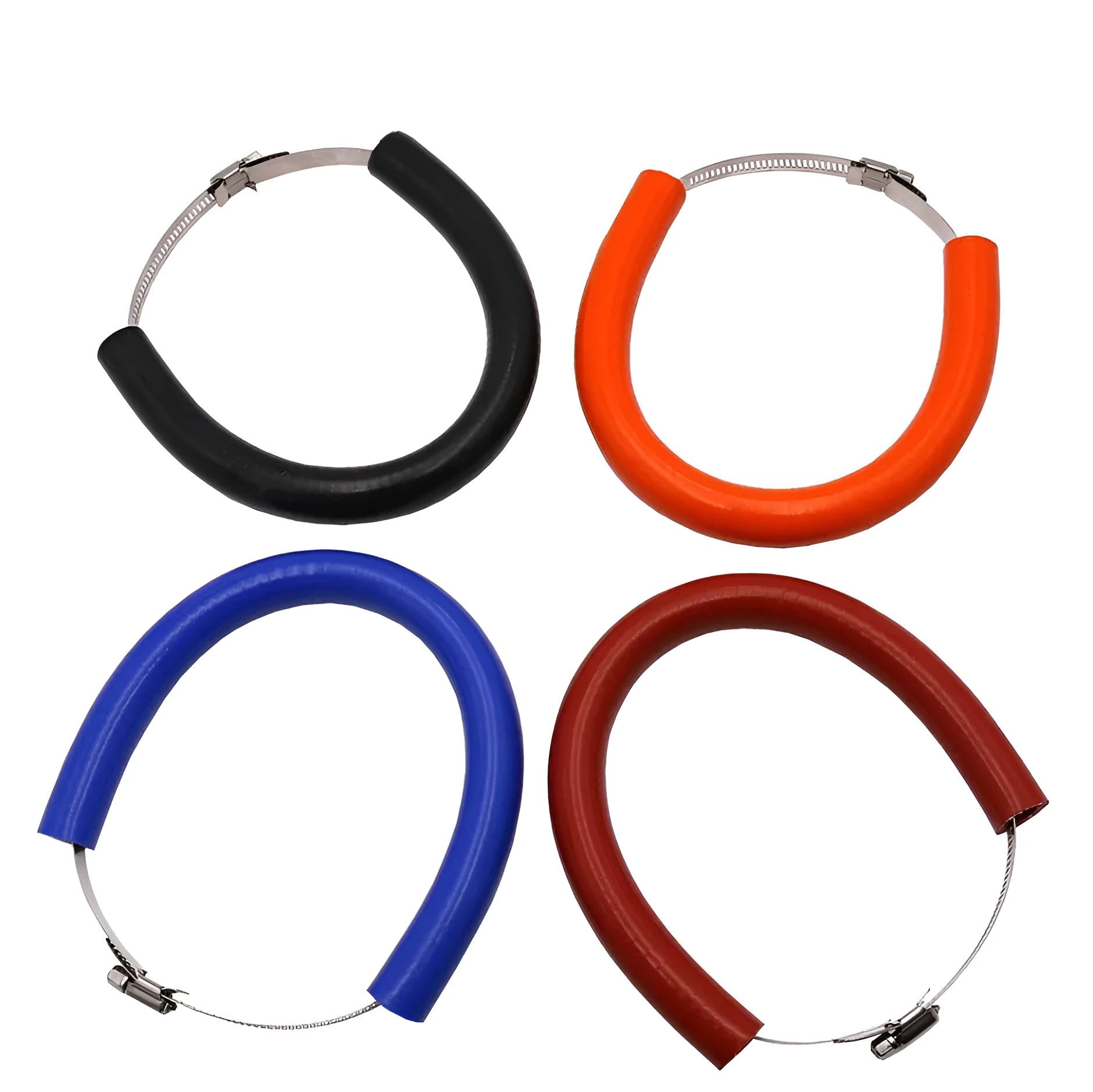 Universal motorcycle exhaust pipe anti-drop wring gasket in black, blue, or orange colour options