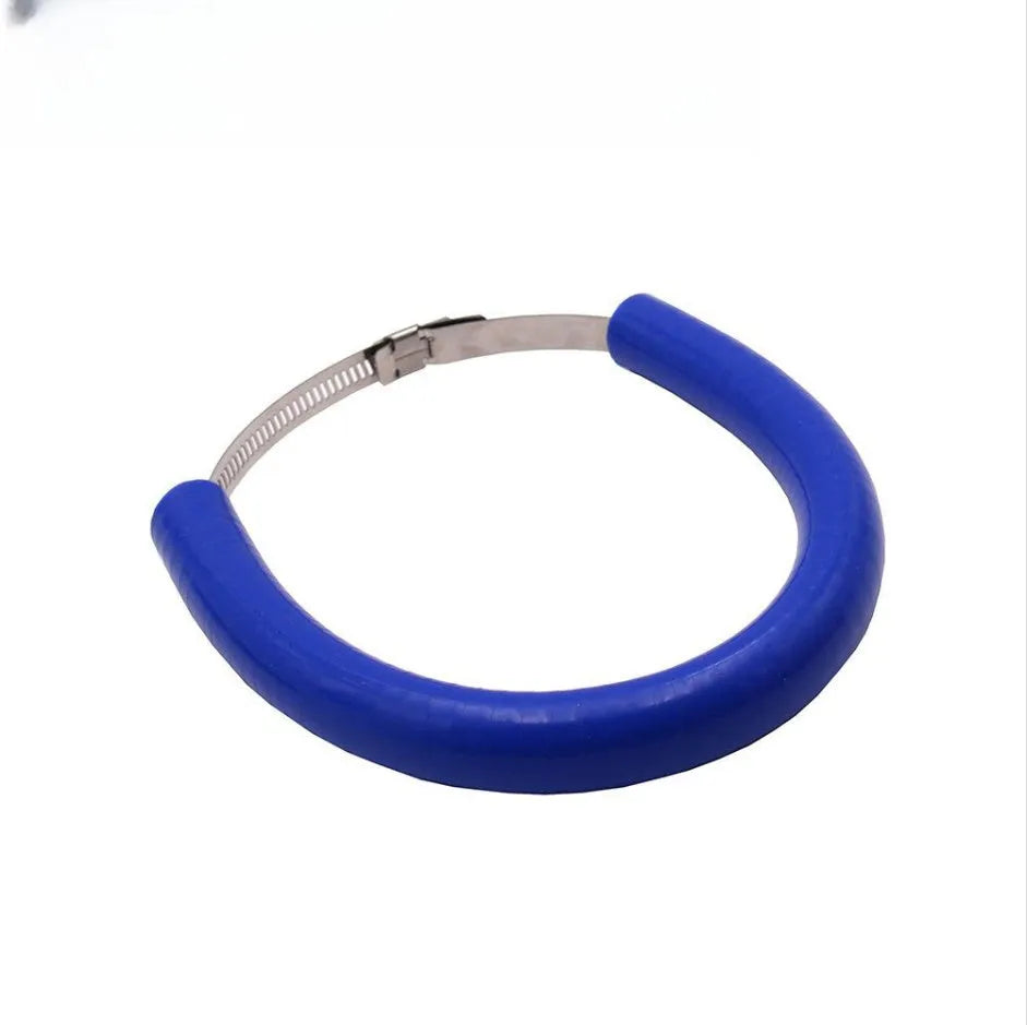 Universal motorcycle exhaust pipe anti-drop wring gasket in black, blue, or orange colour options
