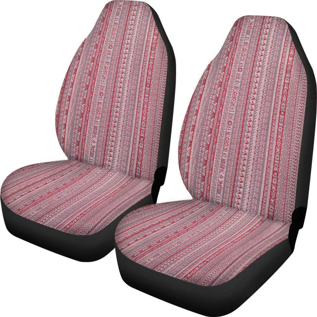 Universal car seat cover set in cow spot leopard print retro pattern for five-seat vehicles