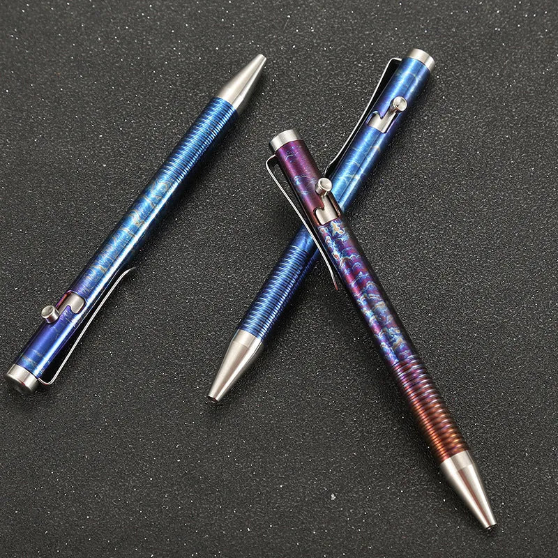 Titanium alloy magic colour gun bolt handle ball pen with phantom finish