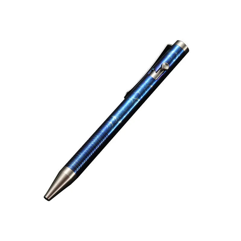 Titanium alloy magic colour gun bolt handle ball pen with phantom finish