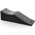 Black universal fit car floor mat for driver's side footwell protection