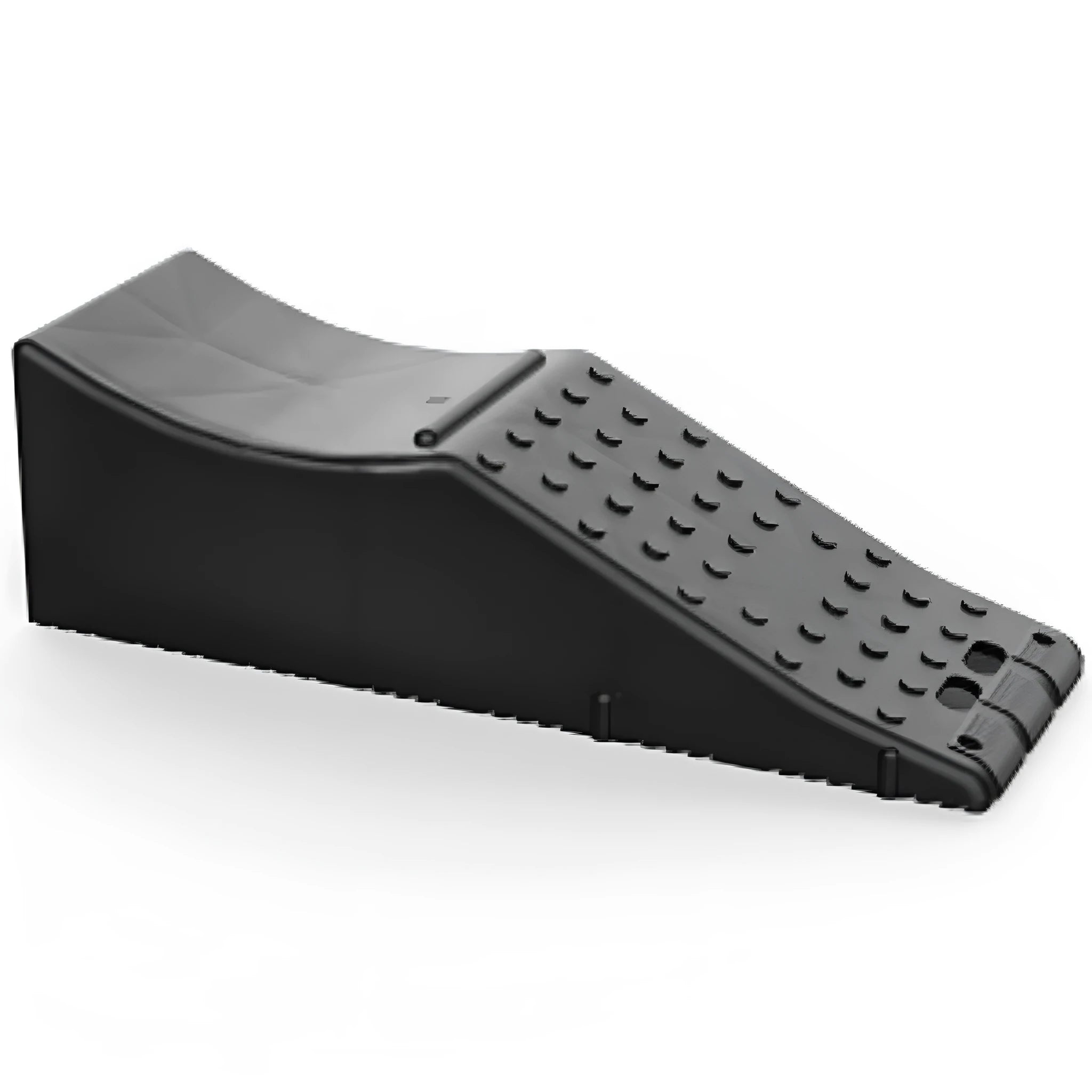 Black universal fit car floor mat for driver's side footwell protection