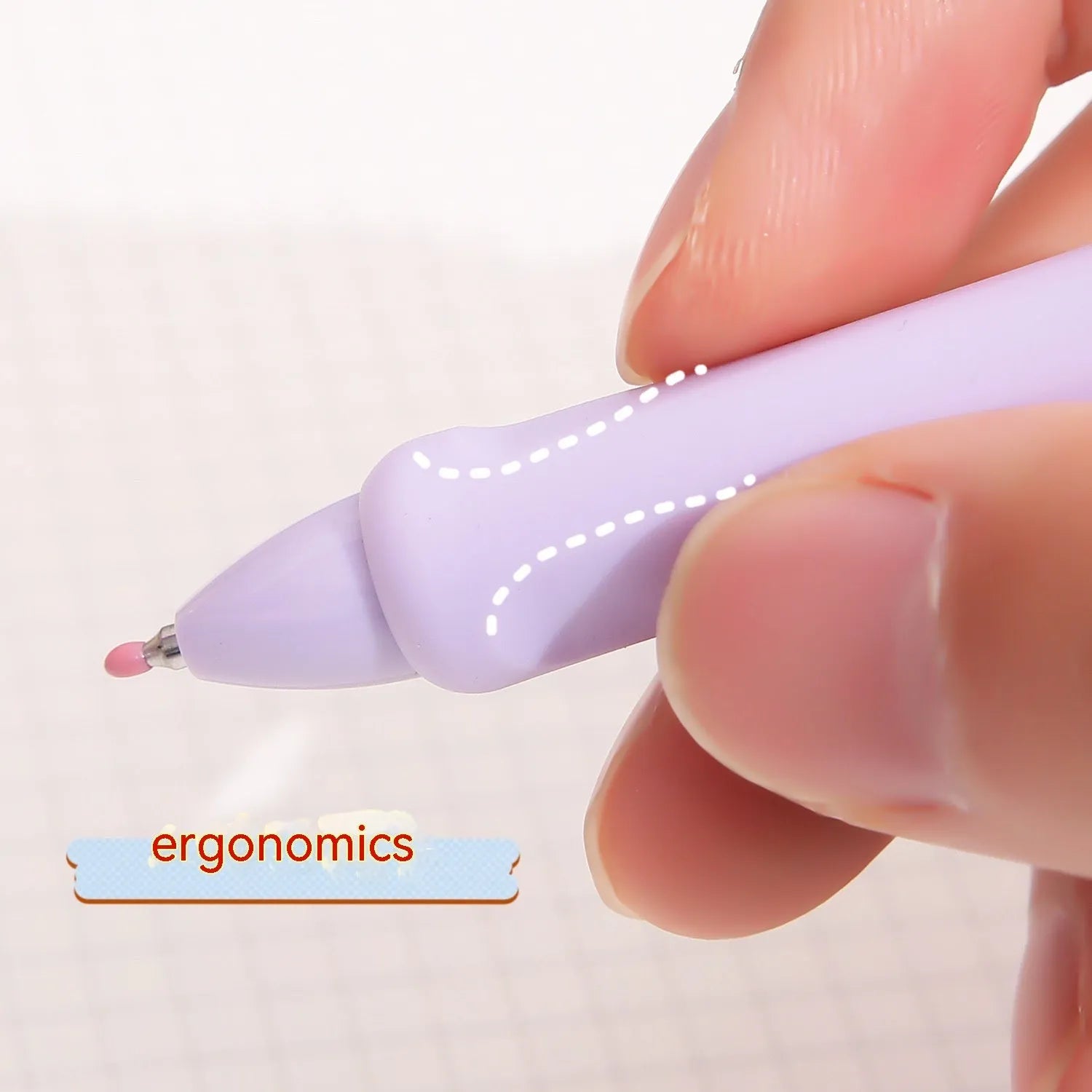 Macaron colour press gel pen with 0.5mm tip in smoked brown, powder or white ink options