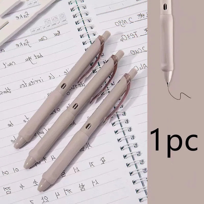 Macaron colour press gel pen with 0.5mm tip in smoked brown, powder or white ink options