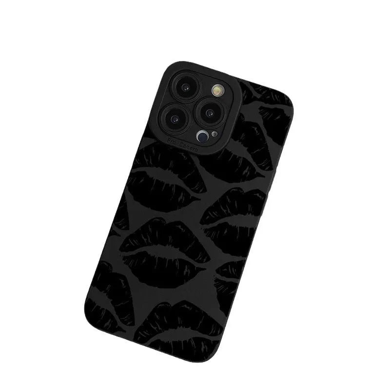 Black TPU phone case back cover for iPhone models 11 to 15 series