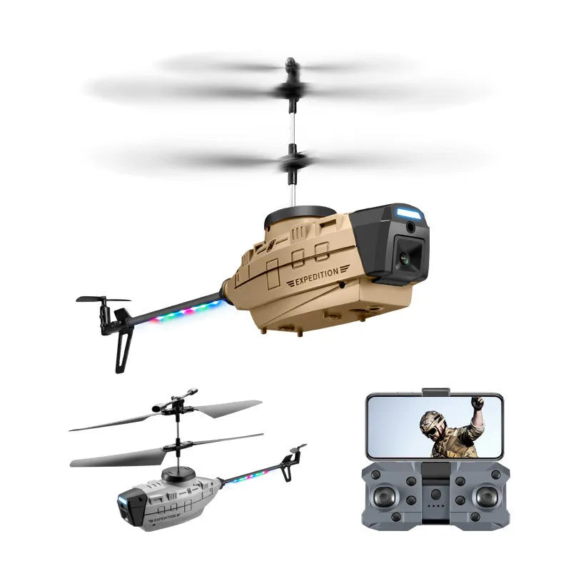 Heifeng grey reconnaissance UAV helicopter with four rotors and obstacle avoidance sensors