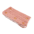 Baby sleeping bag in beige acrylic and lamb wool with pushchair handrail set