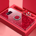 Tempered glass Samsung phone case with TPU frame in solid colour options