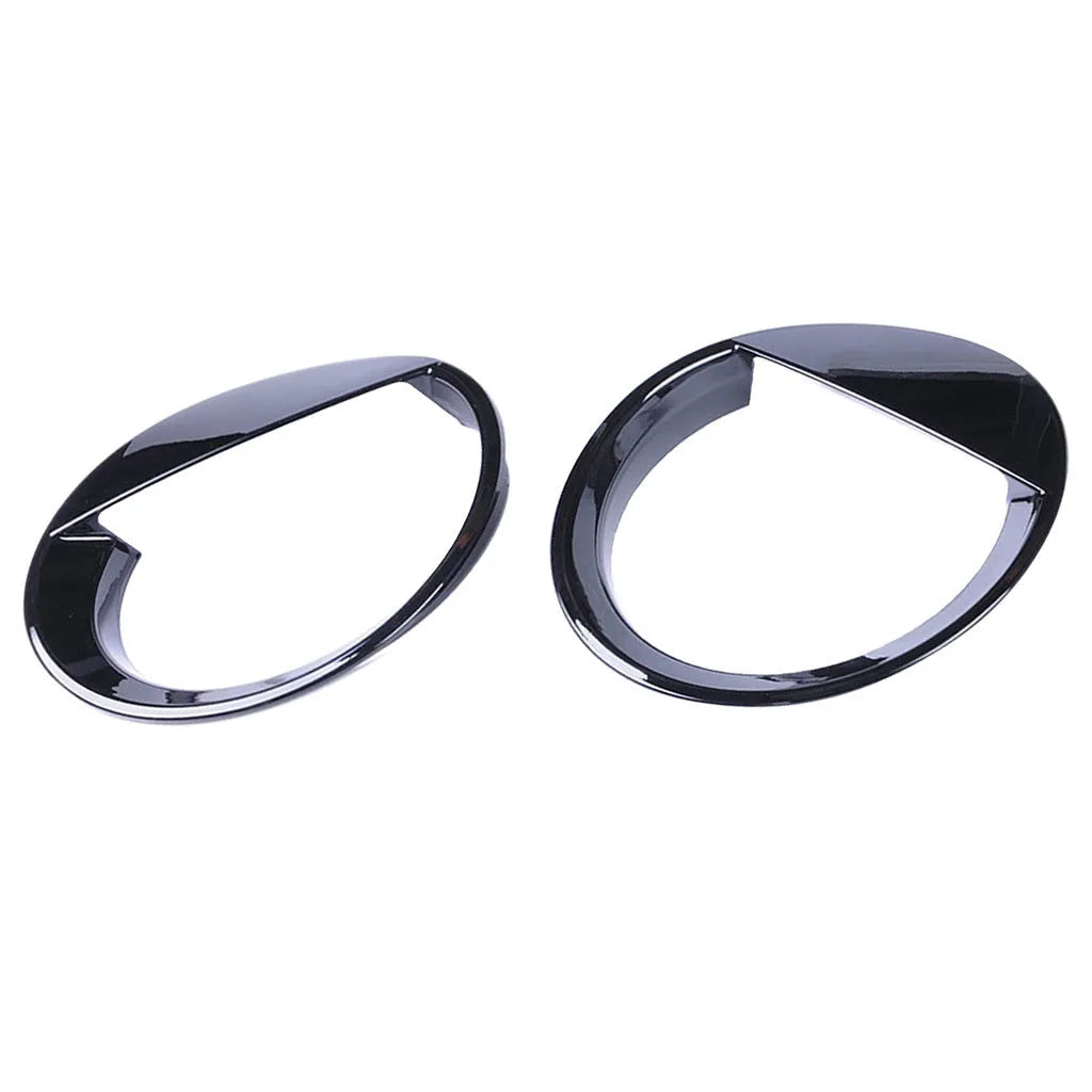 Bright black ABS plastic headlight hood for Jeep Compass Patriot front headlamp assembly