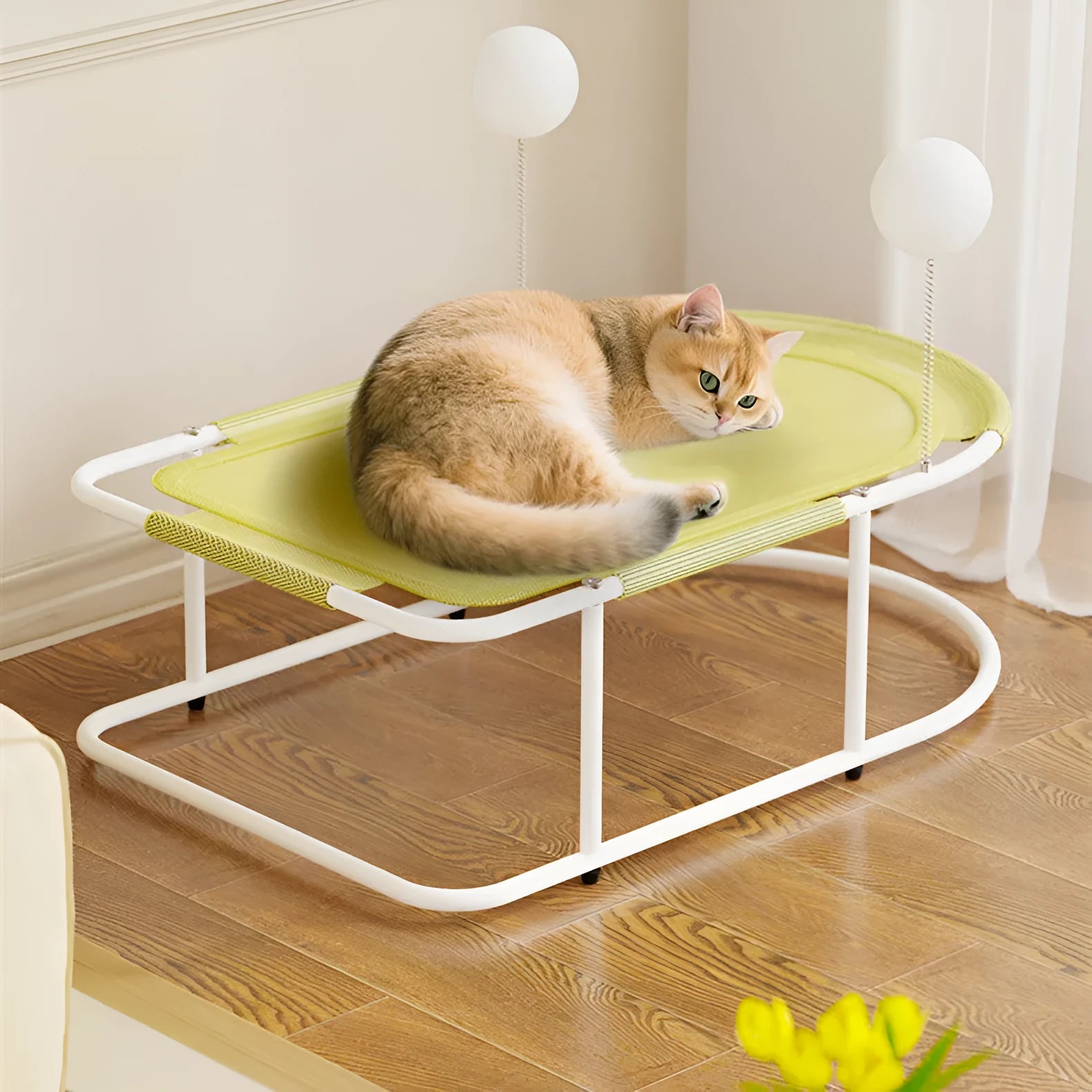 Large grey fabric kennel with breathable bracketed sides for cats and puppies.