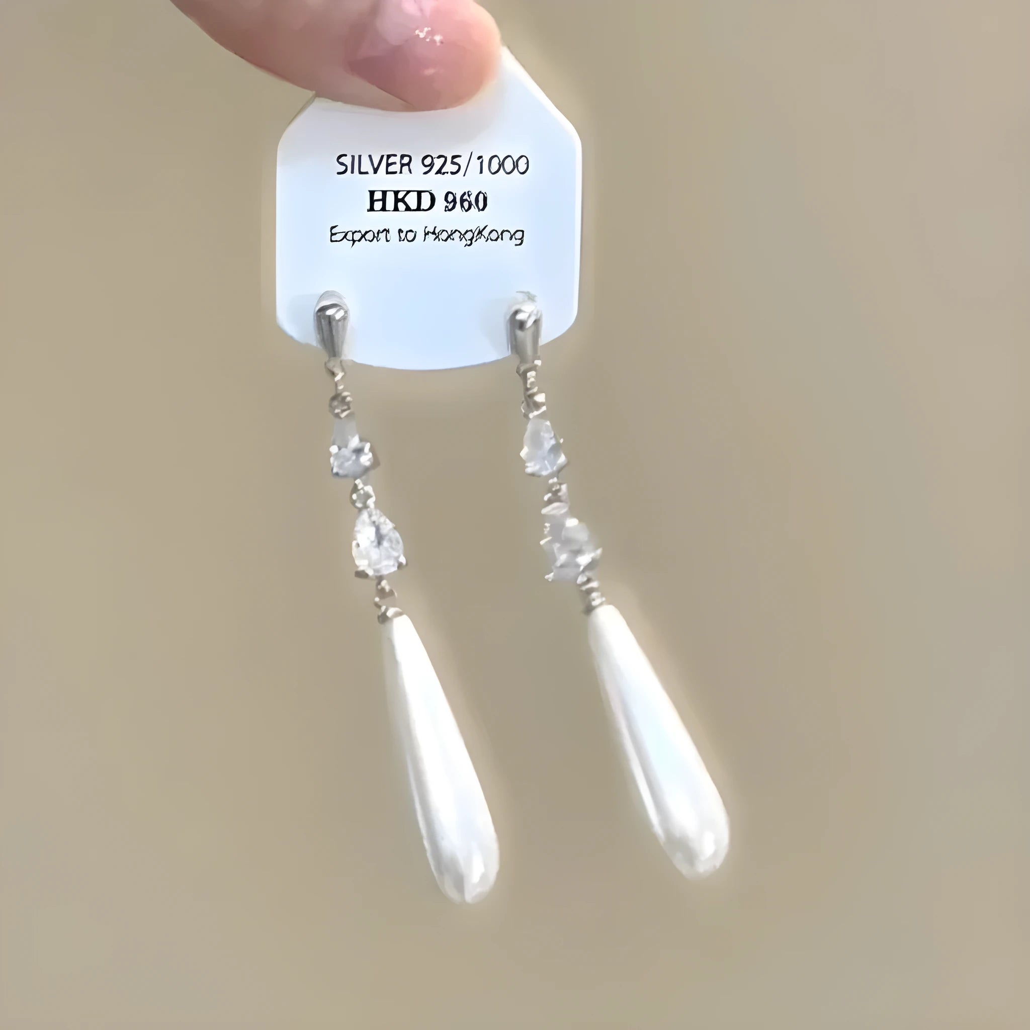 Geometric alloy earrings with rhinestone accents and little star tassel design for women