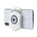 Black mobile phone radiator cooler with aluminium heat dissipation plate and USB connector
