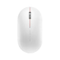 Ultra-thin wireless mouse in grey with USB receiver, 2.4GHz Bluetooth connectivity for laptop