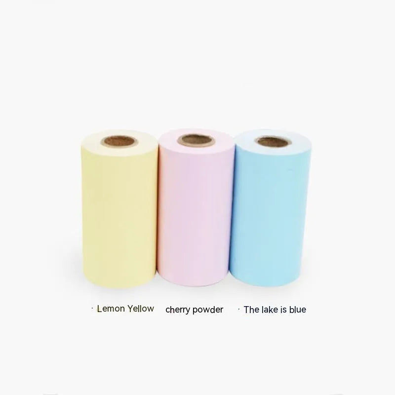 Three rolls of 57mm wide thermal paper in a box for student and cash register printers.