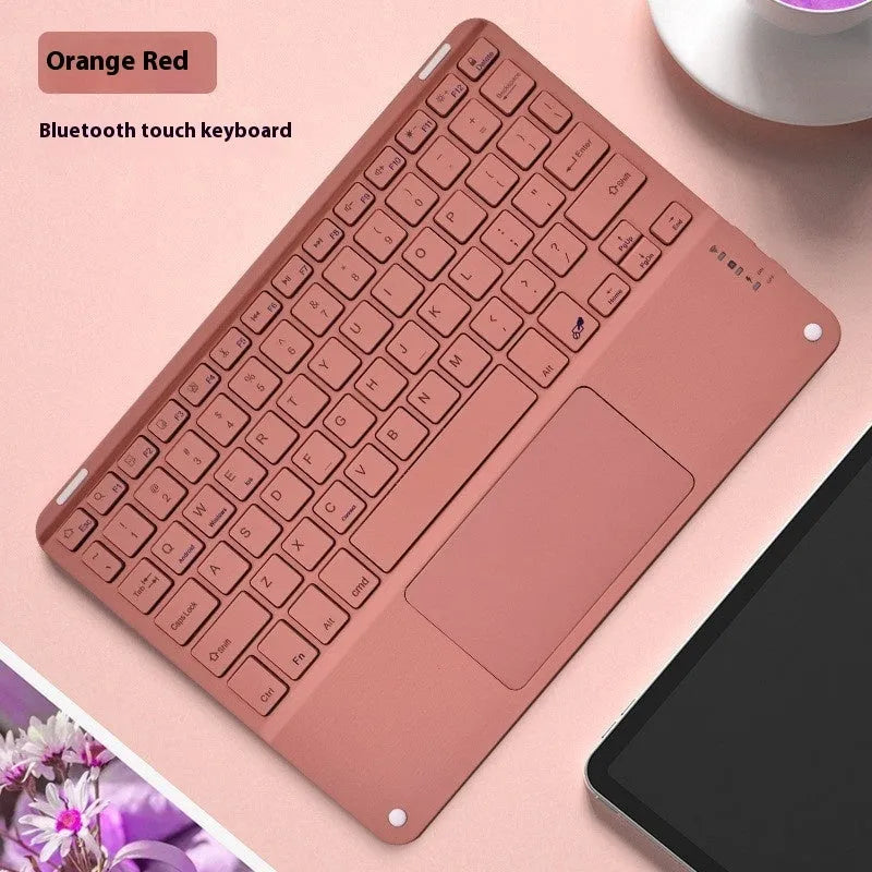 Square Hat Touch Bluetooth wireless charging keyboard with full colour backlight in multiple colour options