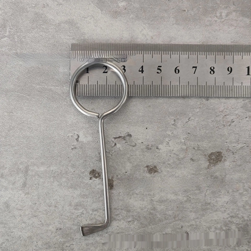 Two-piece alloy metal wrench tool set for portable household DIY use.