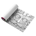Acid tour colour creative painting book measuring 200mm in length with paper construction