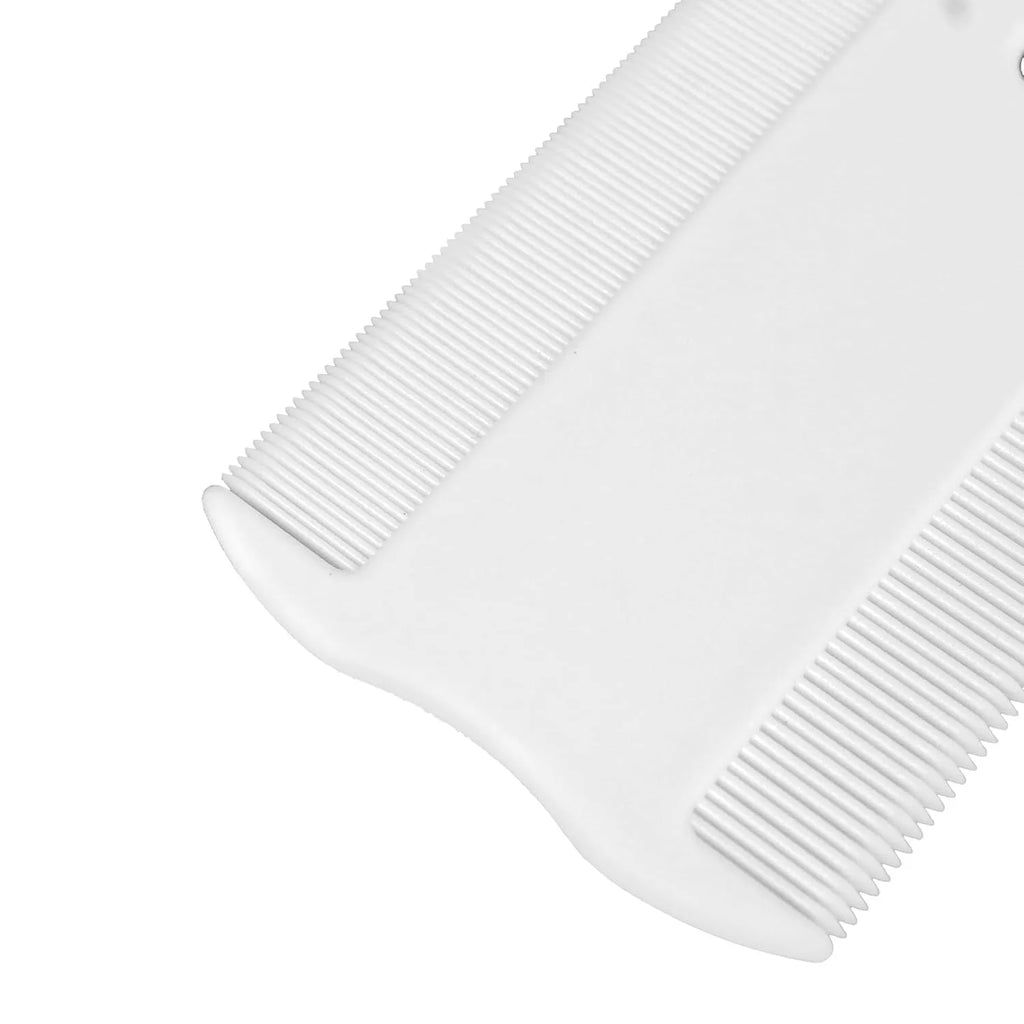 Double-sided plastic flea comb for pets with dense teeth measuring 8.5cm
