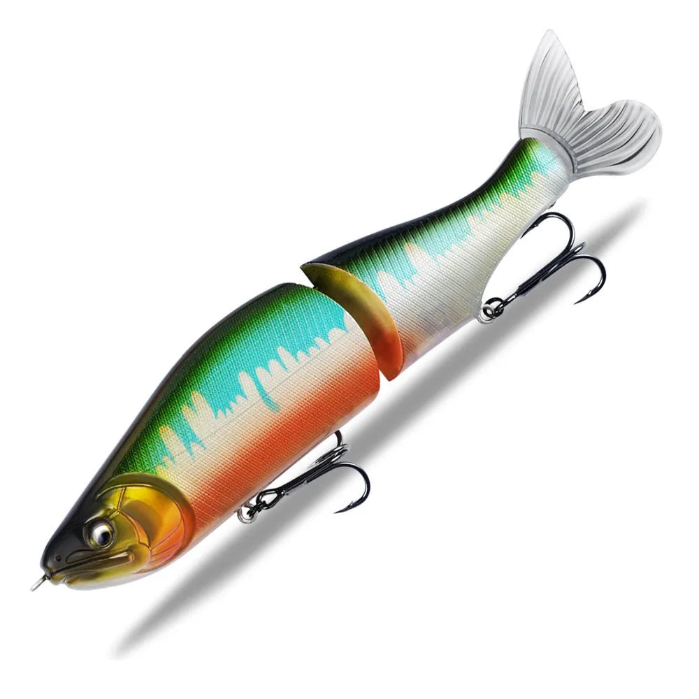185mm hard plastic fishing swim bait lure for bass fishing in one of fifteen colour options