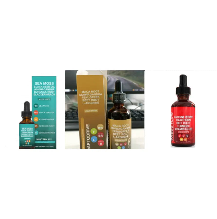 60ml dropper bottle of vitamin D3 K2 hawthorn fruit liquid supplement