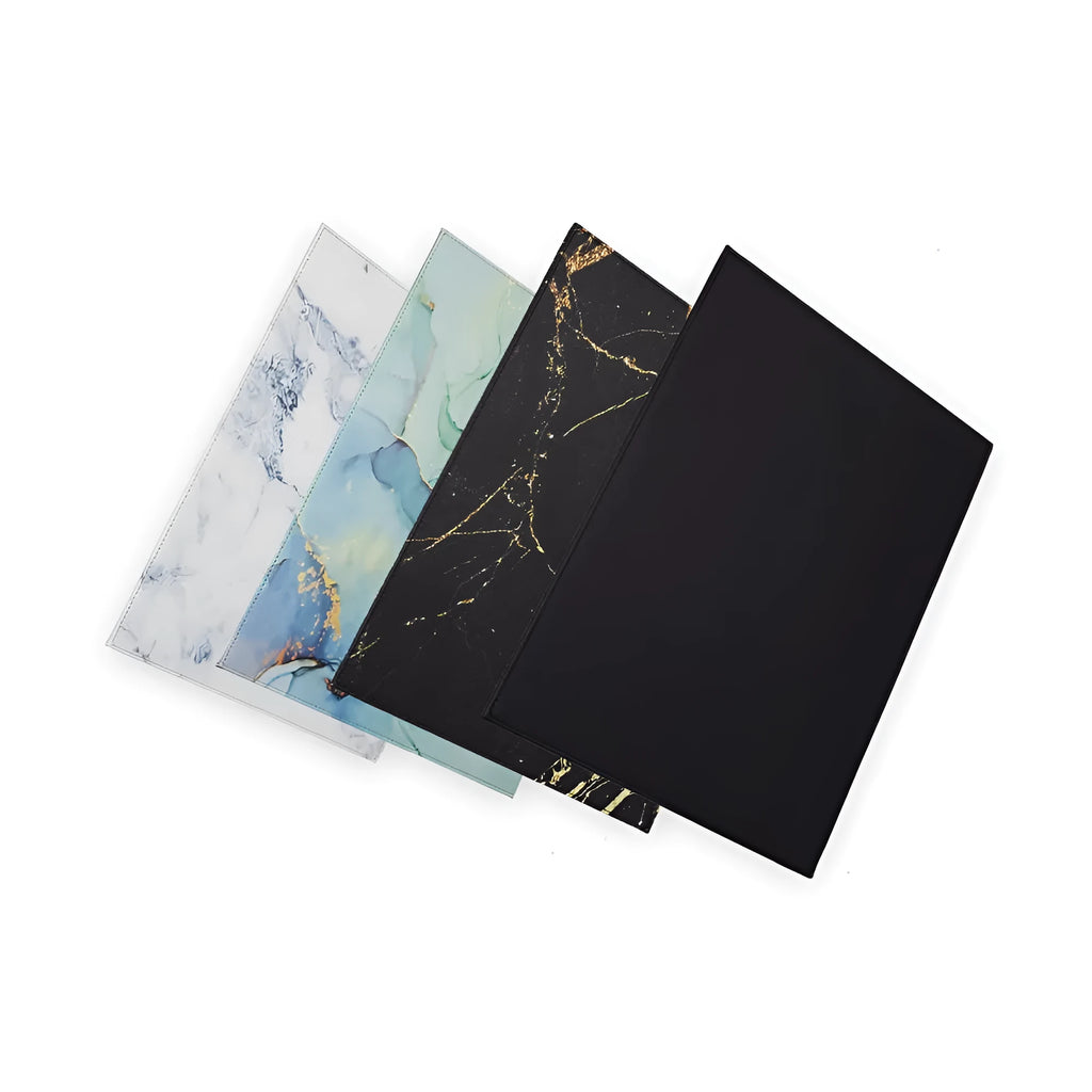 Heat-insulating anti-radiation printing tablet pad 70x30cm in black colour on desk