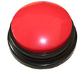 Voice recording dog training buzzer in five colour options showing record and playback buttons