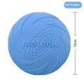 Soft rubber dog frisbee flying disc toy in blue, green or red colours available in three sizes