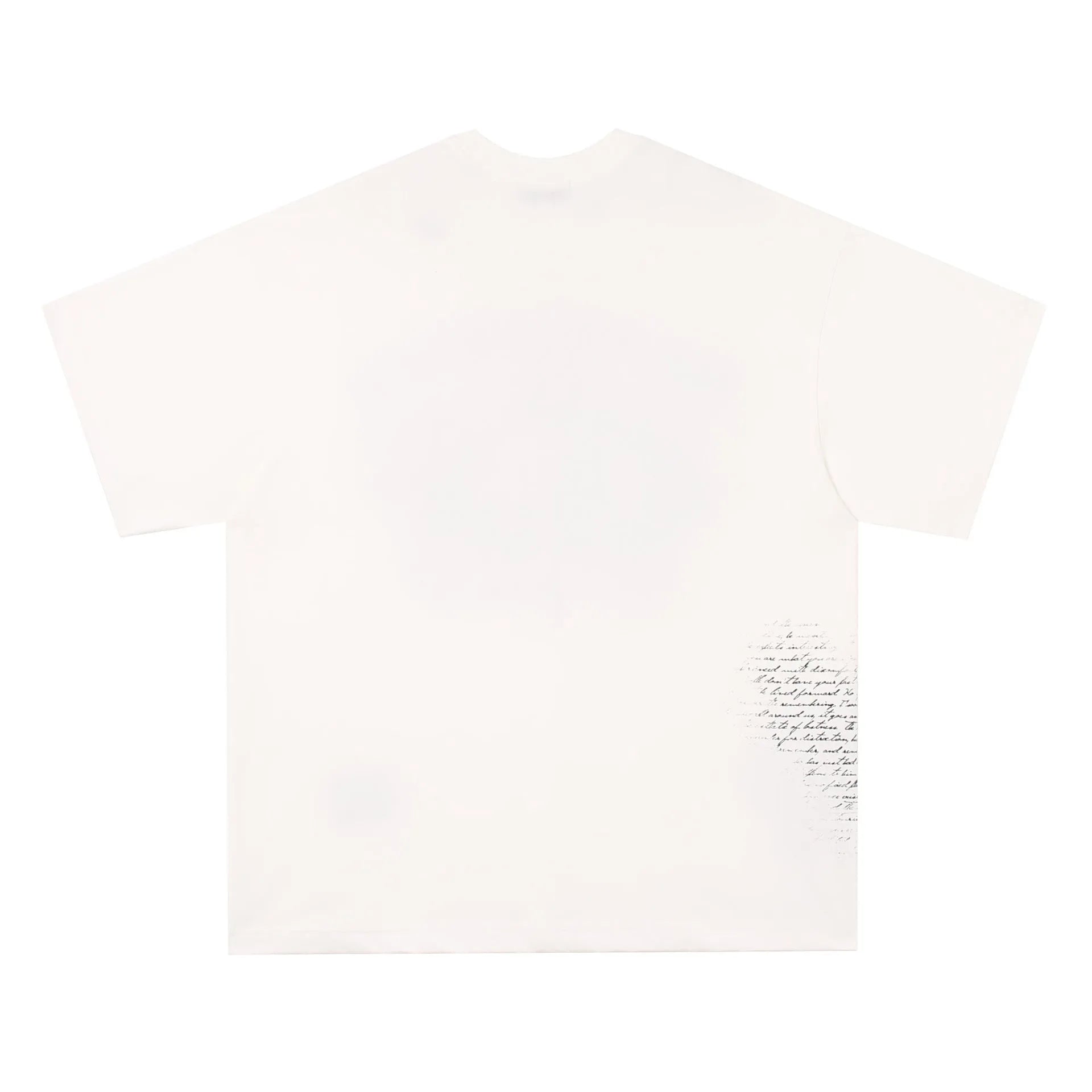 Black and white pure cotton t-shirt with retro hip hop gothic letter print for teenagers.