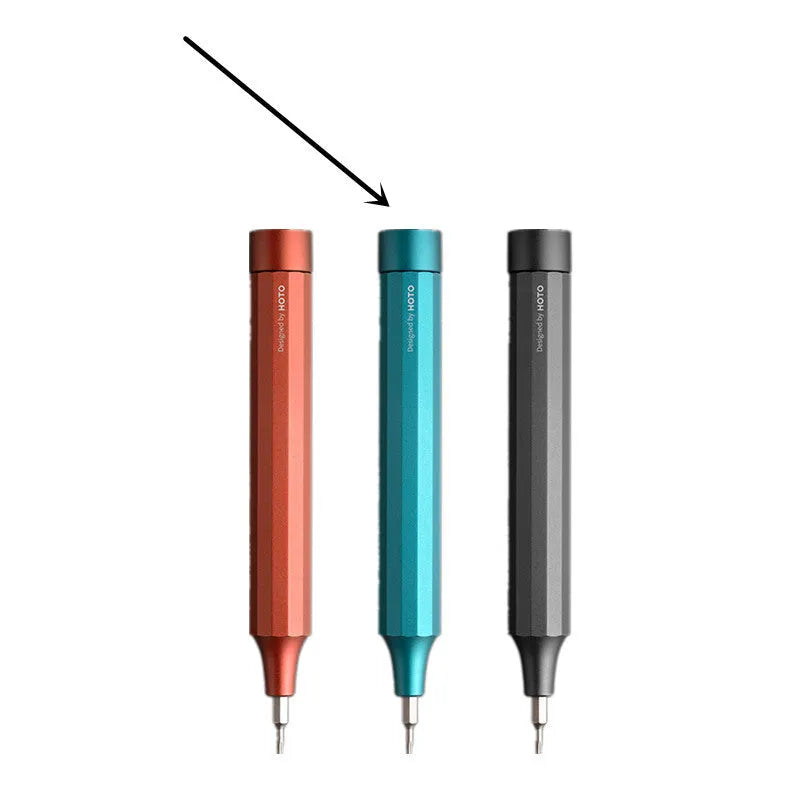 24-in-1 electronics repair screwdriver set with aluminium handle and magnetic bit storage