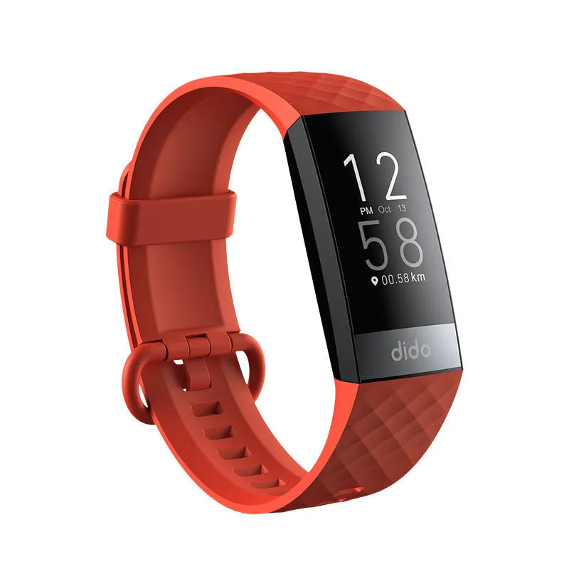 Y6 Black smart bracelet watch with a 1.1-inch screen for health monitoring.