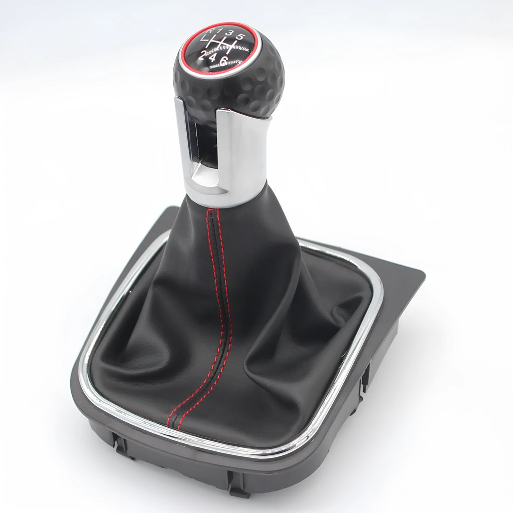High-quality leather gear lever handball dust boot for Volkswagen Golf 5, 6, and 7 models