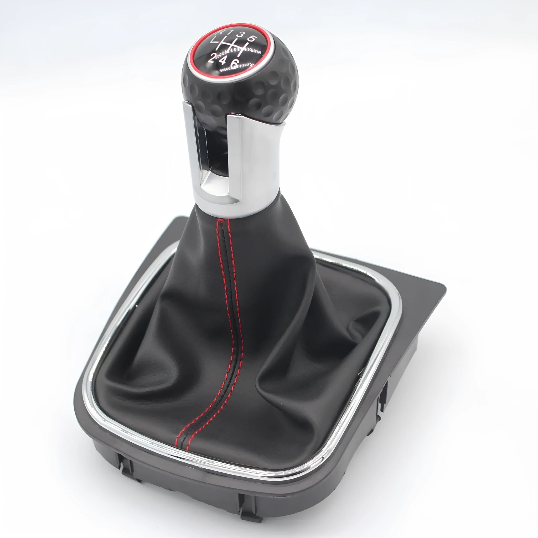 High-quality leather gear lever handball dust boot for Volkswagen Golf 5, 6, and 7 models