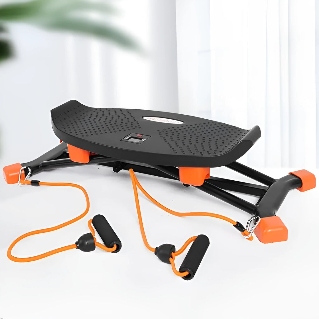 Black JS101A mini fitness skiing machine for home indoor exercise