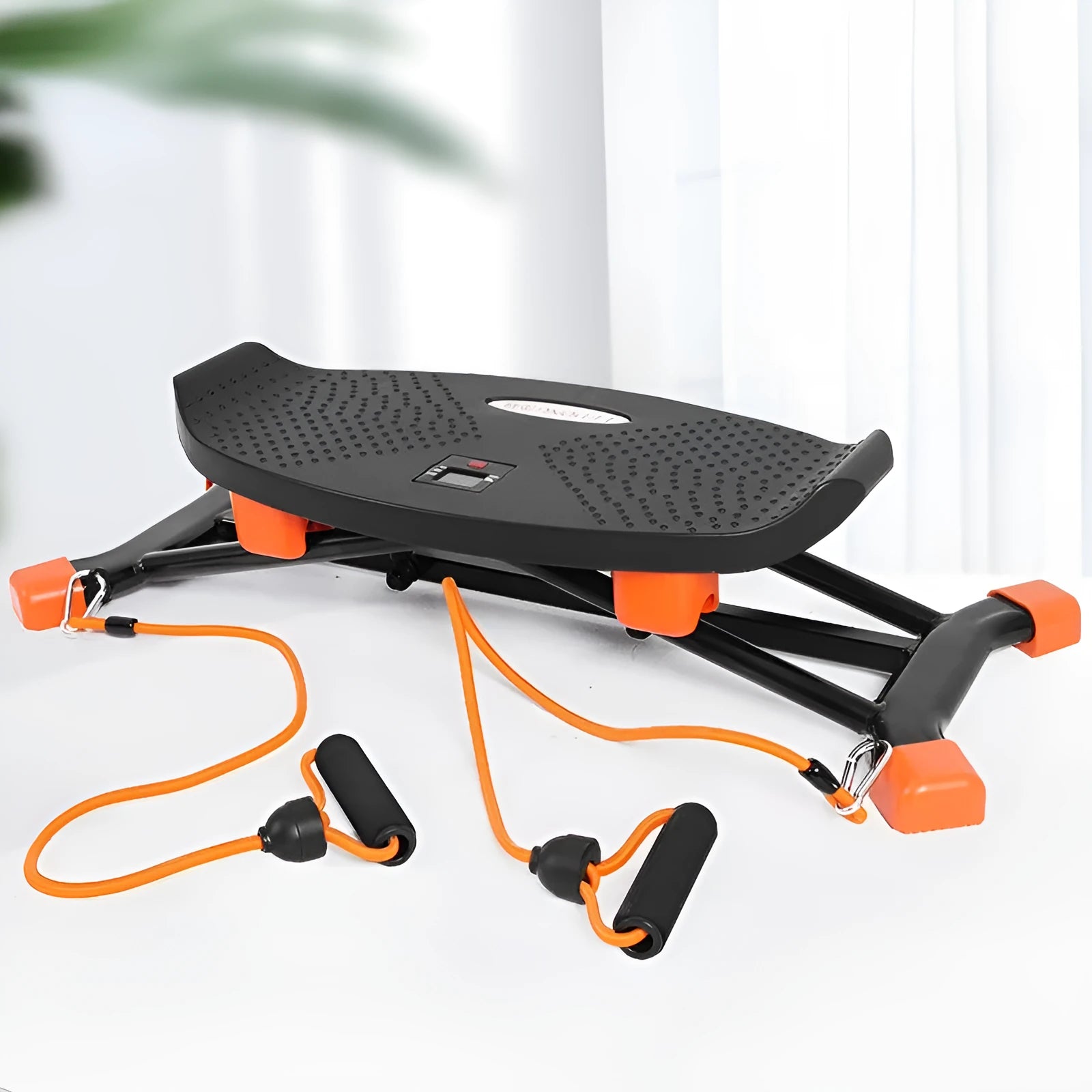 Black JS101A mini fitness skiing machine for home indoor exercise