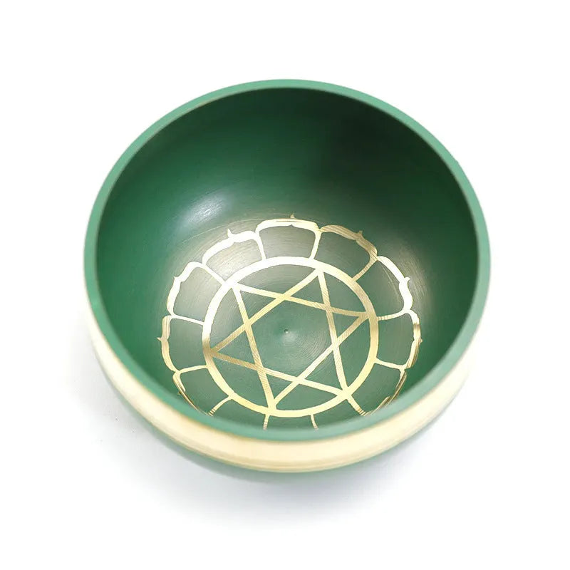 Handmade 7.8cm Himalayan singing bowl in one of seven colours for meditation and yoga