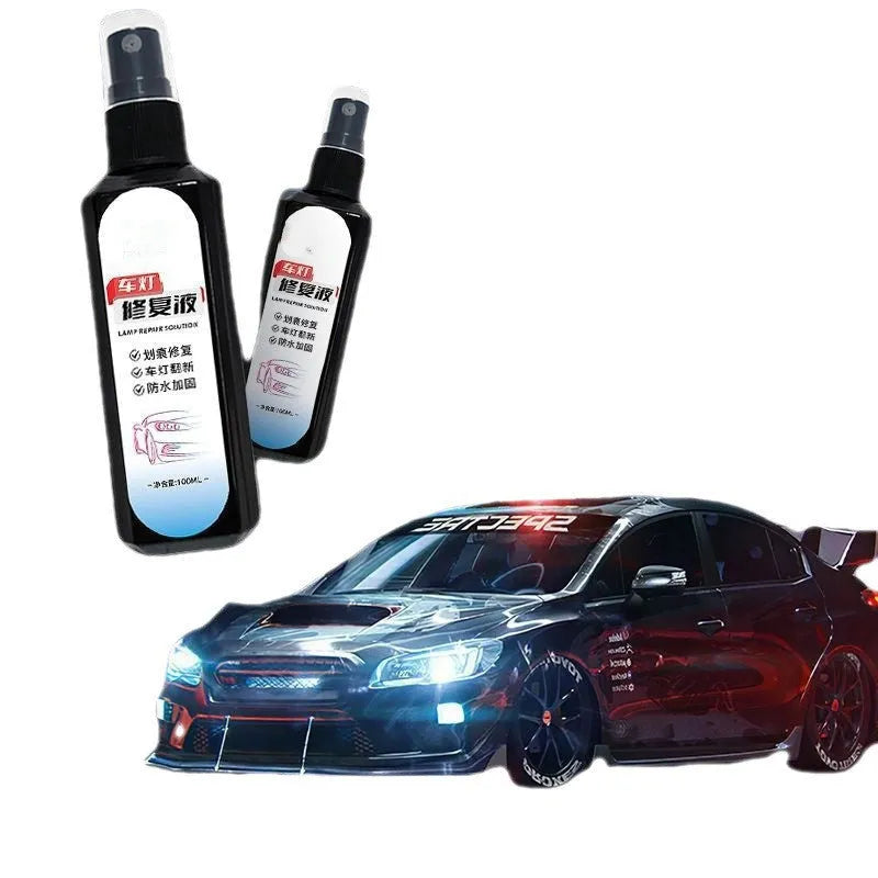 Single 100ml bottle of car headlight renovation repairing liquid for yellowed lamps