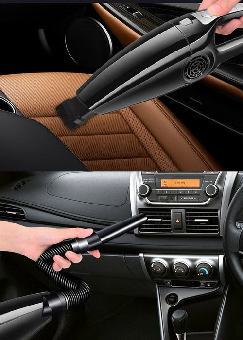 PoHigh Power Hypa black and orange 12V car vacuum cleaner with cigarette lighter plug